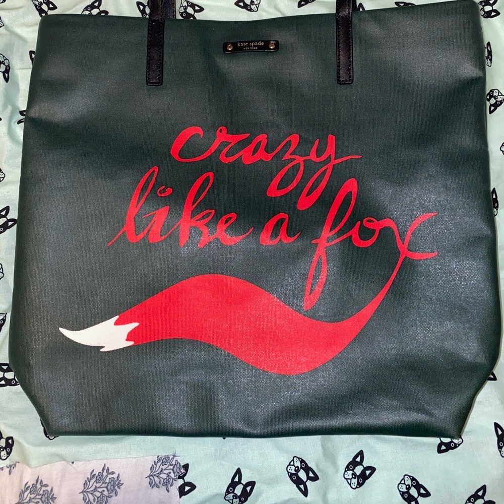 Kate spade crazy like a fox tote.